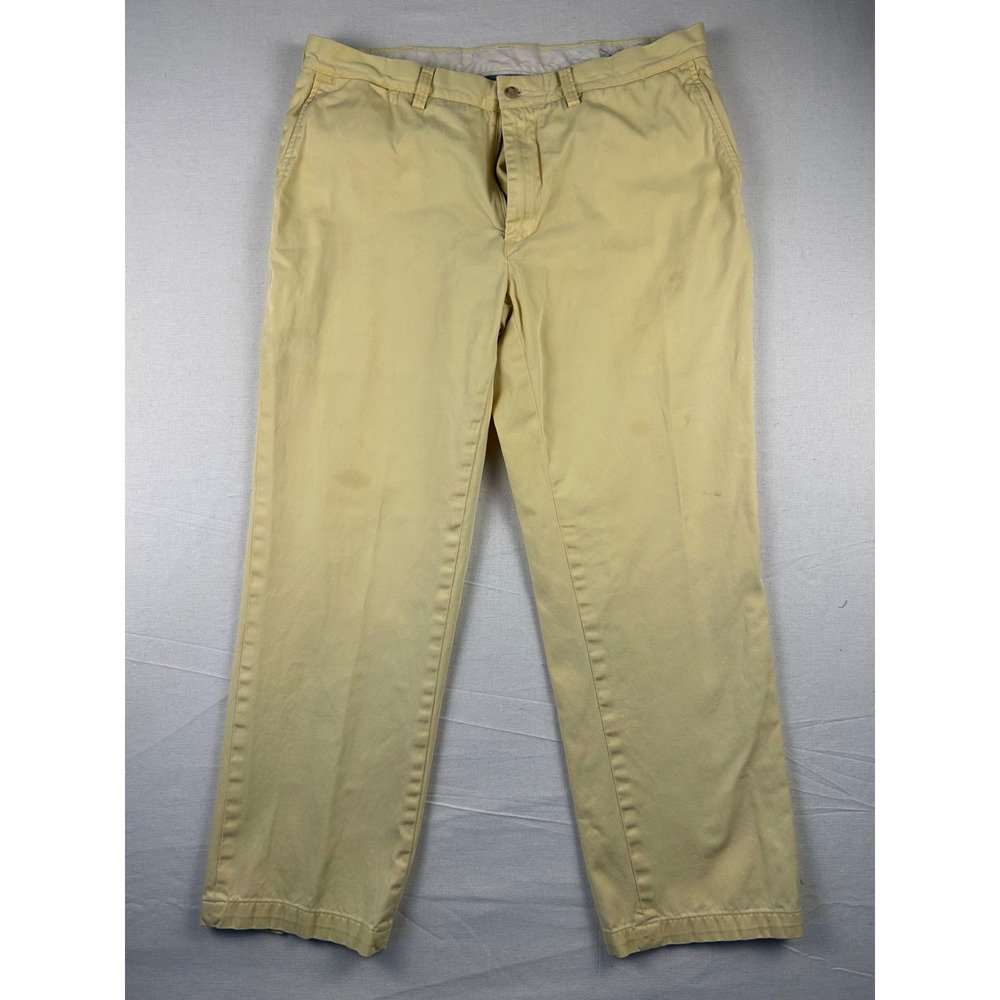 Polo Ralph Lauren Classic Fit Chino Pants Mens 38x30 Yellow Cotton Trousers